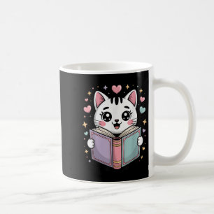 Niedliches Lesen des Katalogbuchs Lover Lehrer Bib Kaffeetasse