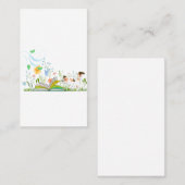 Niedliches Lesen eines Buches Visitenkarte (Vorne/Hinten)