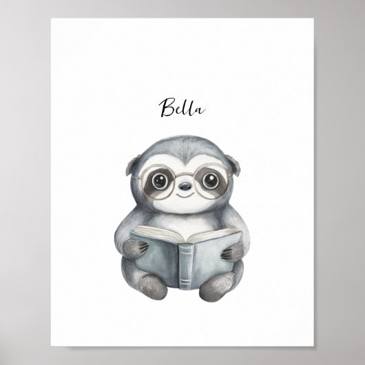 Niedliches Lesepopster Poster (Vorne)