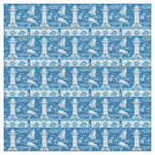 Niedliches Leuchtturm Stoff (Nahaufnahme)