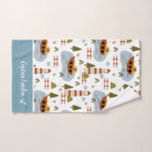 Niedliches Leuchtturm und Muster für das Kid-Boot Badhandtuch Set (Handtuch)