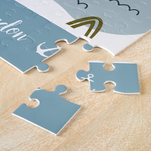 Niedliches Leuchtturm und Muster für das Kid-Boot Puzzle (Seite)