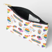 Niedliches LGBTQ+-Pride-Zubehör Makeup-Bag Zubehörtasche (Offen)