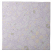 Niedliches Licht Lila, moderner Terrazzo-Effekt Fliese (Vorderseite)