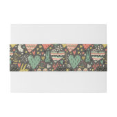 Niedliches Liebehäschenmuster mit Herzen Einladungsbanderole (Rückseitenbeispiel)