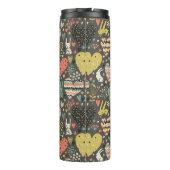 Niedliches Liebehäschenmuster mit Herzen Thermosbecher (Rückseite)