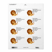 Niedliches Lieblings-Cartoon-Löwe-Vater- & Cub-Ver (Vorne)