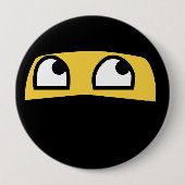 Niedliches Lil Ninja Emoji Button (Vorderseite)