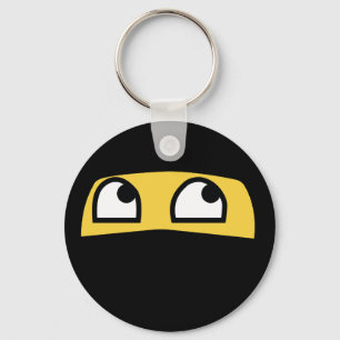 Niedliches lil ninja emoji schlüsselanhänger
