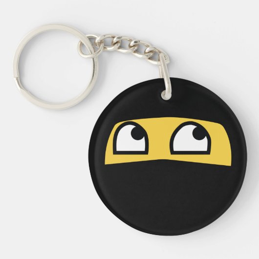 Niedliches lil ninja emoji schlüsselanhänger (Vorderseite)