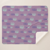 Niedliches Lila Ananas Muster Sherpadecke (Vorderseite (Horizontal))