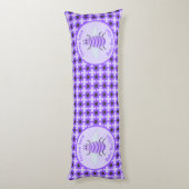 Niedliches Lila Baby-Bee-Geschlecht offenbart neut Seitenschläferkissen (Rückseite (Vertikal))