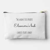 Niedliches Lila-braunes grünes Monster unter Bett Zubehörtasche (Rückseite)