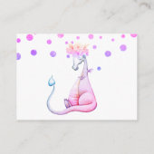 *~* Niedliches Lila Dragon Baby Girl Buch bringen Begleitkarte (Rückseite)