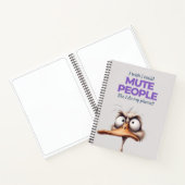 Niedliches Lila Duck Spiral Notebook Notizblock (Innenseite)