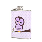 Niedliches Lila Ei Flachmann (Links)