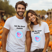 Niedliches Lila Frag über Axolotls Salamander T-Shirt