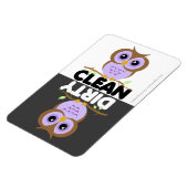 Niedliches Lila Geschirrspülmagazin Magnet (Linke Seite)