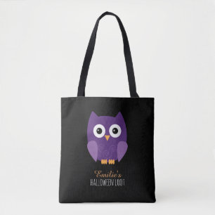 Niedliches Lila Halloween-Kind Tasche