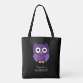 Niedliches Lila Halloween-Kind Tasche (Rückseite)