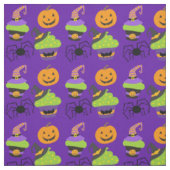 Niedliches Lila Halloween Stoff (Muster)
