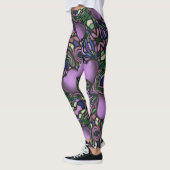 Niedliches Lila Herz Leggings (Links)
