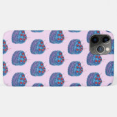 Niedliches Lila Herzkuchenmuster Case-Mate iPhone Hülle (Rückseite (Horizontal))