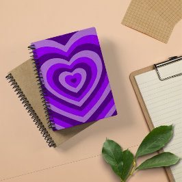 Niedliches Lila HerzNotebook Notizblock