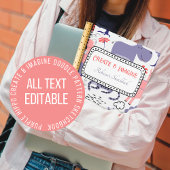 Niedliches Lila Hippo Create & Imaging Doodle Must Notizblock