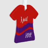 Niedliches Lila Kleid Ornament (Vorderseite)