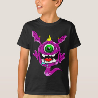 Niedliches lila Leute-Esser-Monster T-Shirt