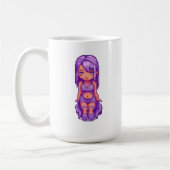 Niedliches lila Mädchen Kaffeetasse (Links)
