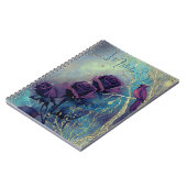 Niedliches Lila Notebook Notizblock (Linke Seite)