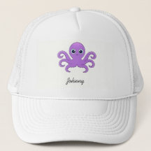 Niedliches lila Oktopus-Grün