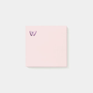 Niedliches Lila Schmetterlingsdesign Postit-Notize Post-it Klebezettel