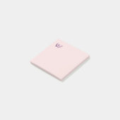 Niedliches Lila Schmetterlingsdesign Postit-Notize Post-it Klebezettel (angewinkelt)