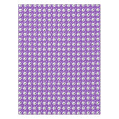 Niedliches Lila Skull & Bones Halloween-Muster Tischdecke (Vorderseite)