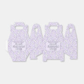Niedliches Lila Tampon Muster Erste Periode Party Geschenkschachtel (Ungefaltet)