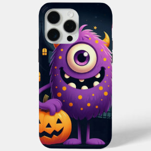 Niedliches, lila Trick-oder-Behandlung-Monster Case-Mate iPhone Hülle