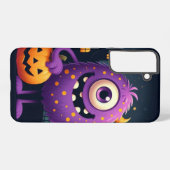 Niedliches, lila Trick-oder-Behandlung-Monster Samsung Galaxy Hülle (Rückseite (Horizontal))