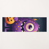 Niedliches, lila Trick-oder-Behandlung-Monster Yogamatte (Vorderseite (Horizontal))