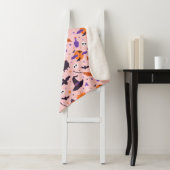 Niedliches Lila und rosa Halloween-Muster Sherpadecke (Beispiel)