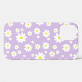 Niedliches Lilac Lila Daisy Blume Muster Frühjahr Case-Mate iPhone Hülle (Rückseite (Horizontal))