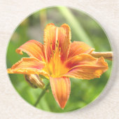 Niedliches Lily Blume Foto Getränkeuntersetzer (Vorne)