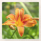 Niedliches Lily Blume Foto Glasuntersetzer (Vorderseite)