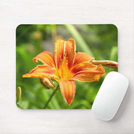 Niedliches Lily Blume Foto Mousepad (Mit Mouse)