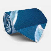 Niedliches Lily Pattern Krawatte (Gerollt)