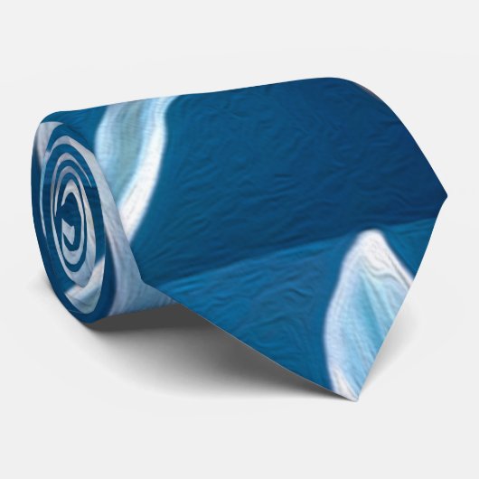 Niedliches Lily Pattern Krawatte (Gerollt)