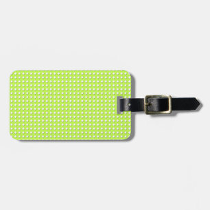 Niedliches Lime Green Geometric Pattern - Little D Gepäckanhänger