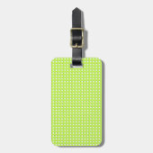 Niedliches Lime Green Geometric Pattern - Little D Gepäckanhänger (Vorderseite vertikal)